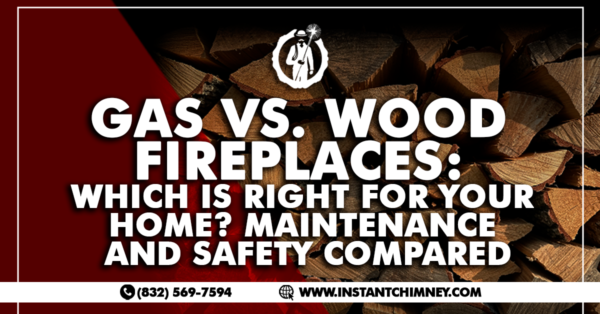 Read more about the article Gas vs. Wood Fireplaces: Which Is Right for Your Home? Maintenance and Safety Compared